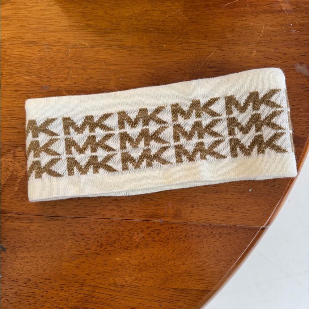 Michael Kors monogram winter headband OSFM NEW no tags